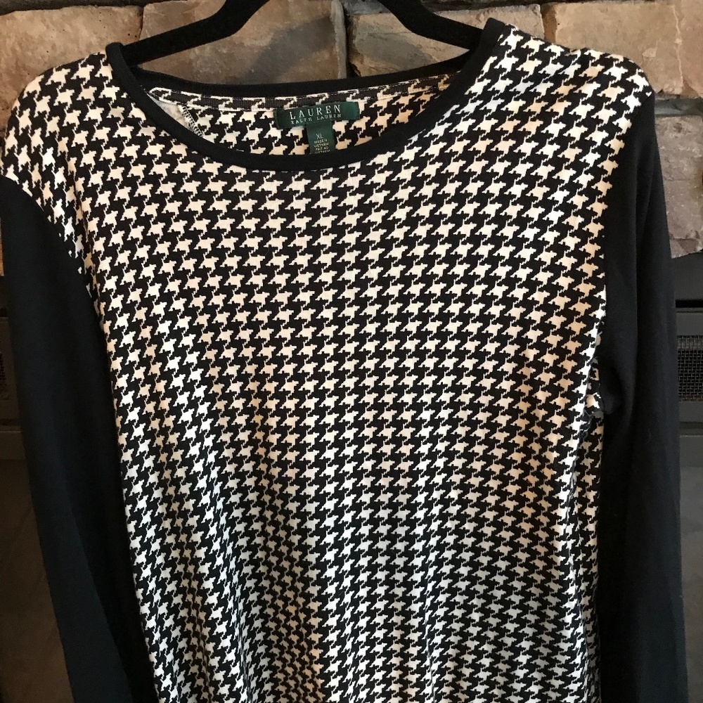 XL Ralph Lauren Black & White Sweater